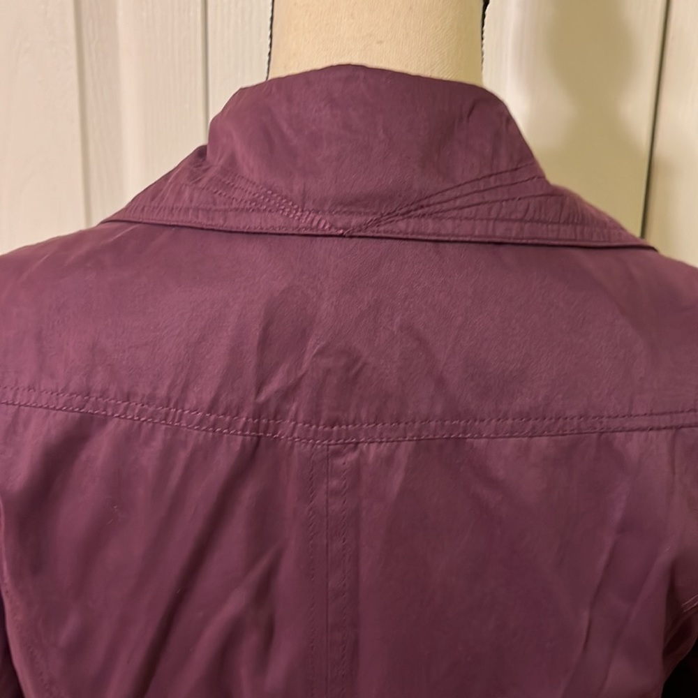 Ambition Purple Trench Coat - Picture 6 of 8